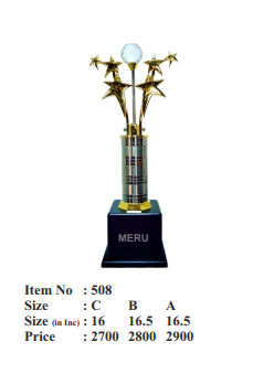 Star Crystal Trophy 508 - Corporate Recognition Award