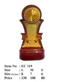 Elegant Wooden Corporate Trophy