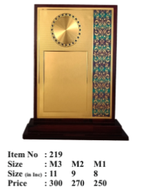 Wooden corporate trophy