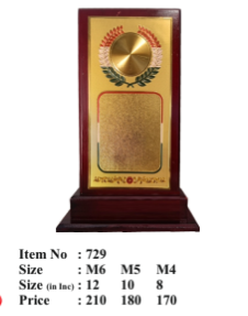 Elegant corporate wooden memento for employee recognition.