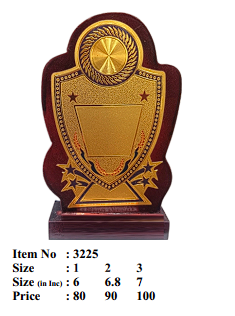 Wooden Memento Recognition Award 3225
